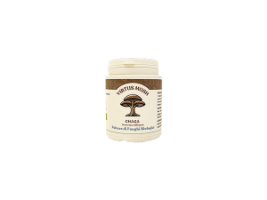 Polvere di funghi medicinali Chaga per detox e benessere naturale
