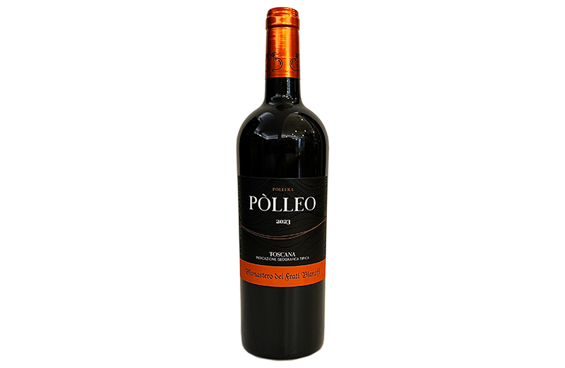 Vino rosso Pòlleo uve Pollera IGT Toscana Lunigiana Monastero dei Frati Bianchi
